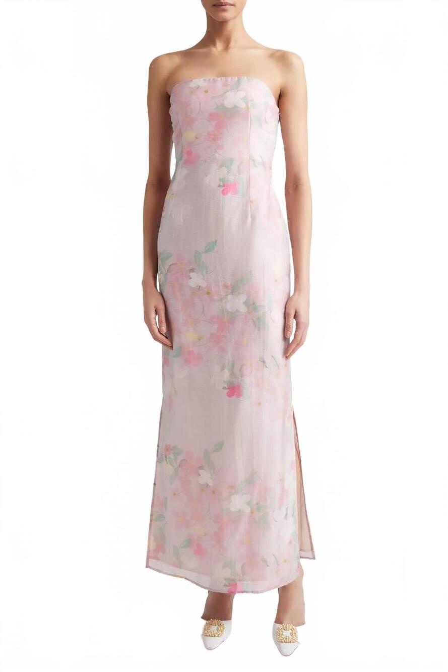 NEW BERNADETTE elora dress in clematis montana pink